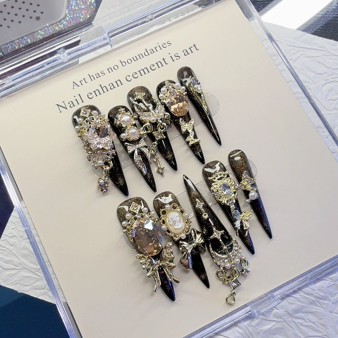 Dekorative Artikulierte Press-On Nail Set