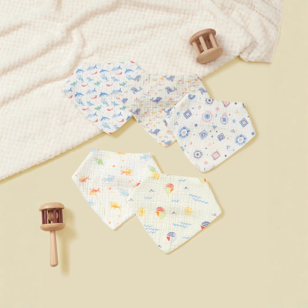 Weiche Musselin Baby Bandana Lätzchen Set Brehn
