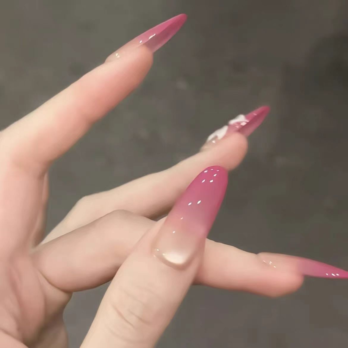 Premium Künstlerische Ombre Nagelverlängerungen Brehn