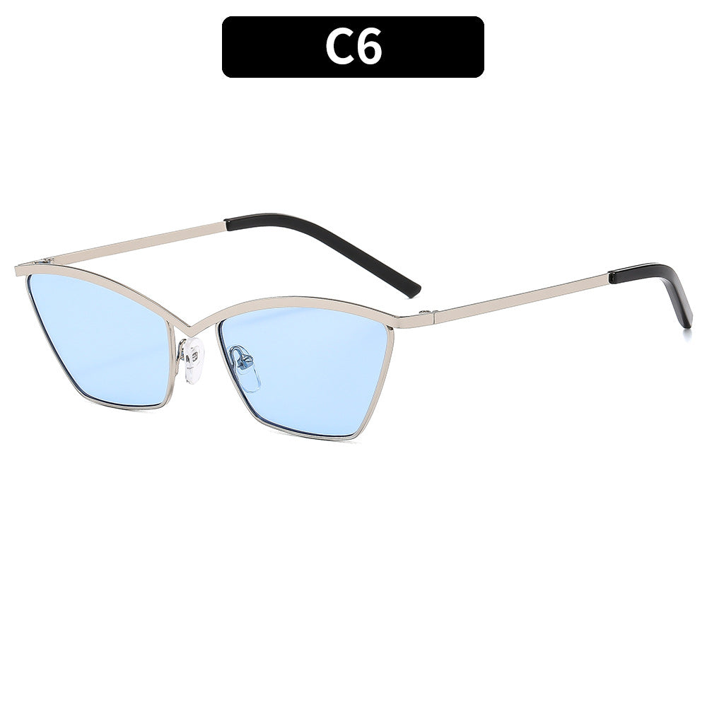 Stylische winkelförmige Katzenaugen-Sonnenbrille