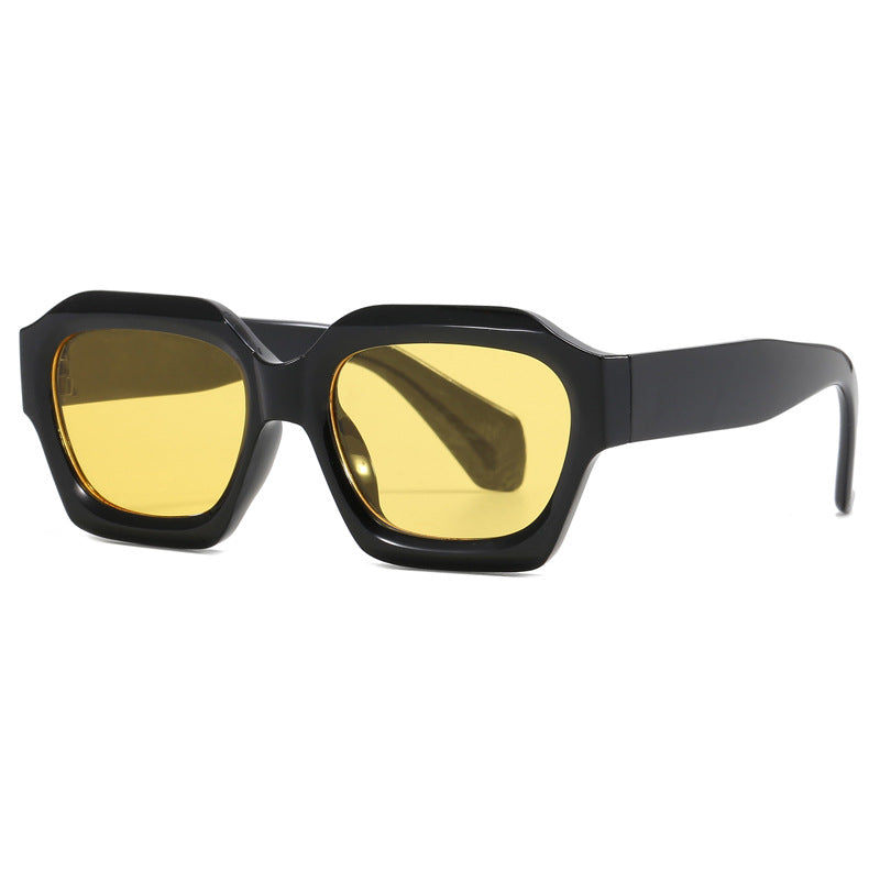 Damen modische geometrische Oversized-Sonnenbrille Brehn