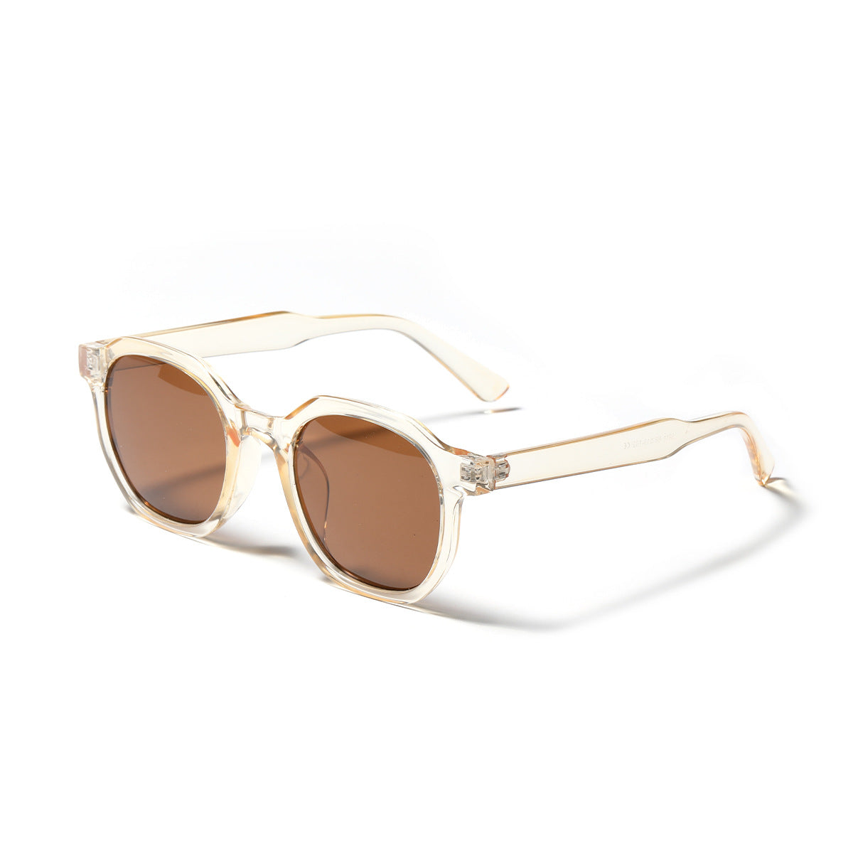 Damen stylische Sonnenbrille mit klarem Rahmen und polarisierten Gläsern Brehn
