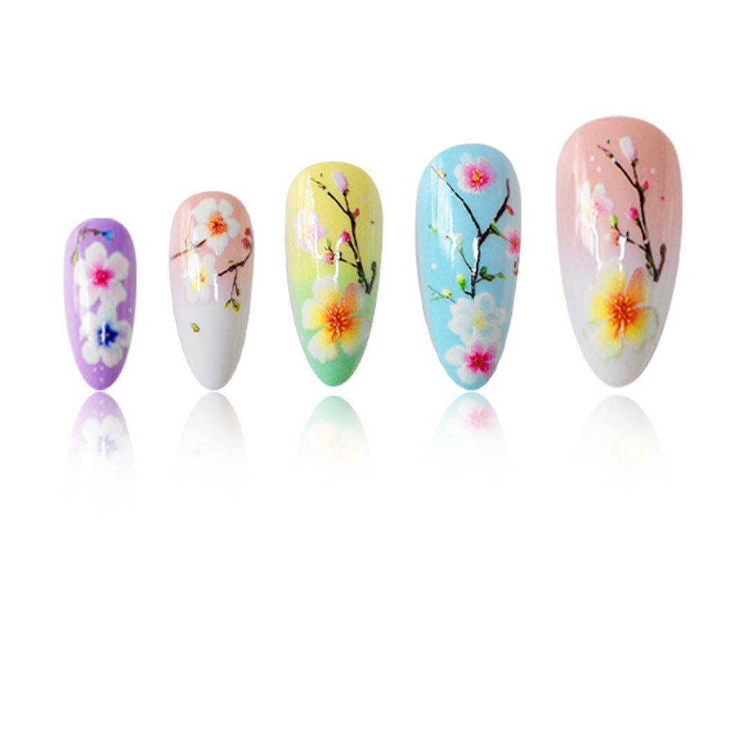 Künstlerische Florale Press-On Nagelkunst Verlängerungen Brehn