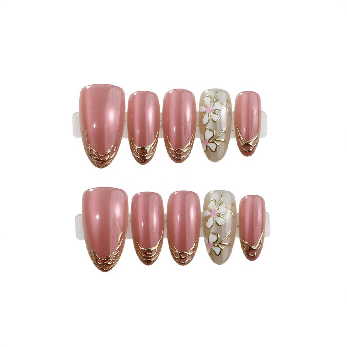 Floral Luxury Press-On Nail Set Brehn