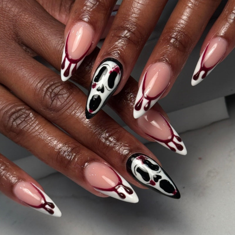 Halloween-Themen Press-On Nagelset Brehn