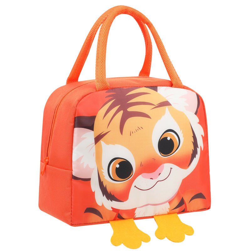 Spaß Cartoon Hasen-Themen Isolierte Lunch Tasche Brehn