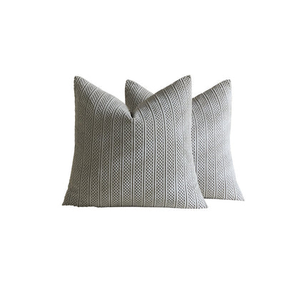 Chunky Ribbed Strick Quadrat Kissenbezüge Set
