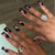 Künstlerisches Gel Press-On Nagelset mit Tropfdesign Brehn