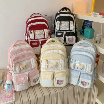 Stylische Sternen-Print Freizeit-Rucksack Brehn