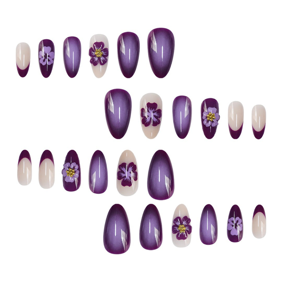 Florale 3D Press-On Nagelverlängerungen Brehn