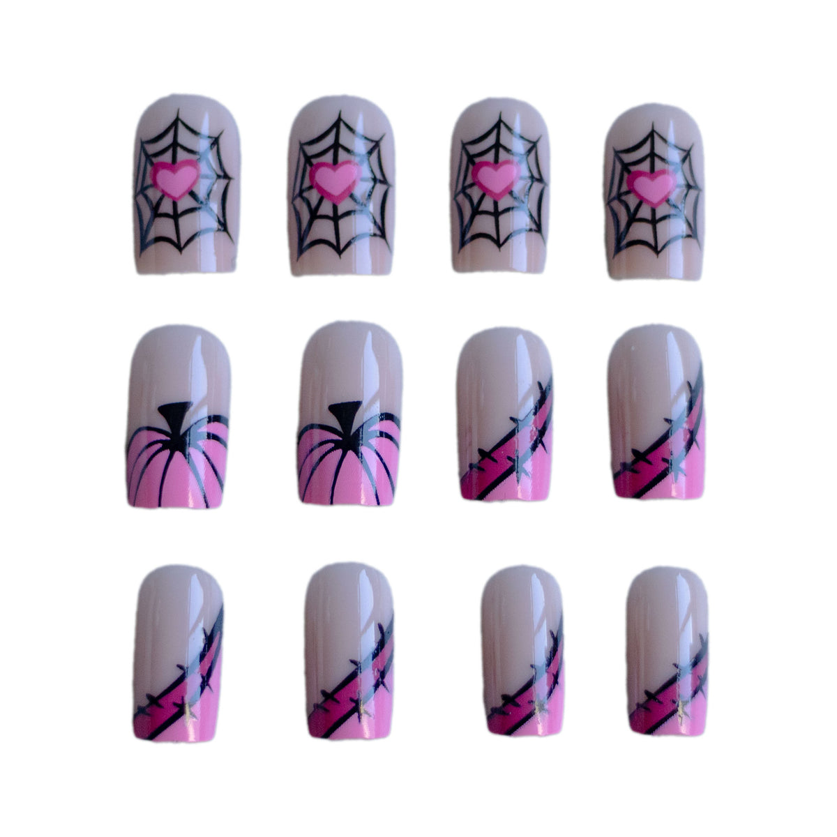 Halloween-Themen Press-On Nagel Set Brehn