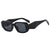 Damen Geometrische Retro-Sonnenbrille Brehn