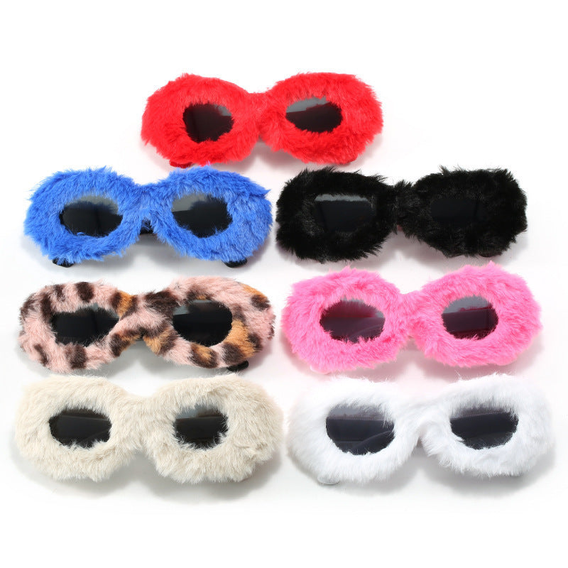 Damen modische Sonnenbrille im trendigen Fleece-Design Brehn