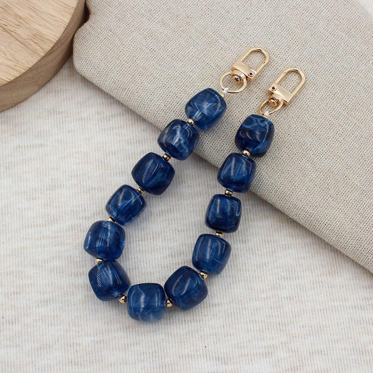Chunky Beaded Brillen Kette Brehn