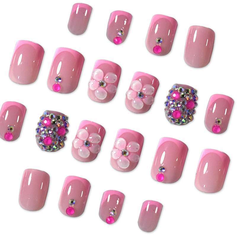 Dekorative 3D Blumen Druck-Nagelkunst Brehn
