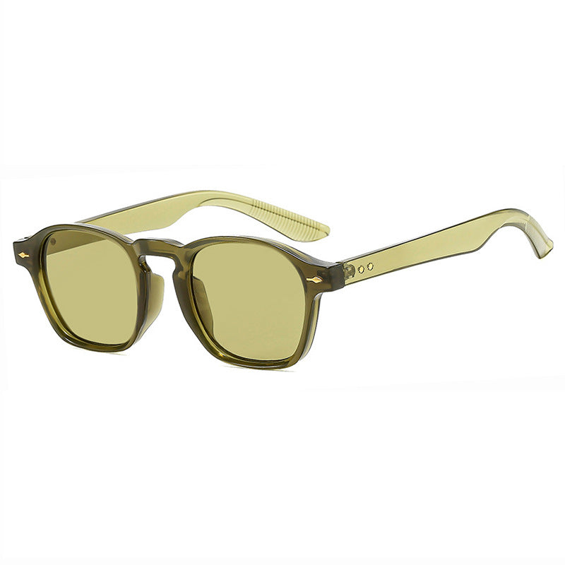 Damen modische rechteckige Brille mit transparentem Rahmen Brehn