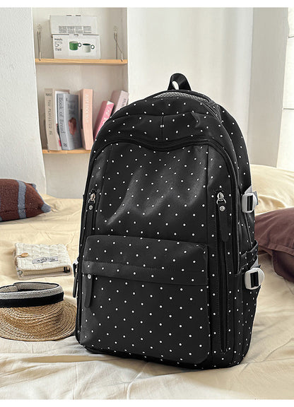 Stylische Pünktchenmuster Rucksack Brehn