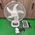 Damen Solarbetriebener Ventilator mit digitaler Steuerung und USB-Anschluss Brehn