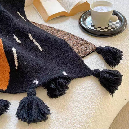 Dekorative Strickdecke