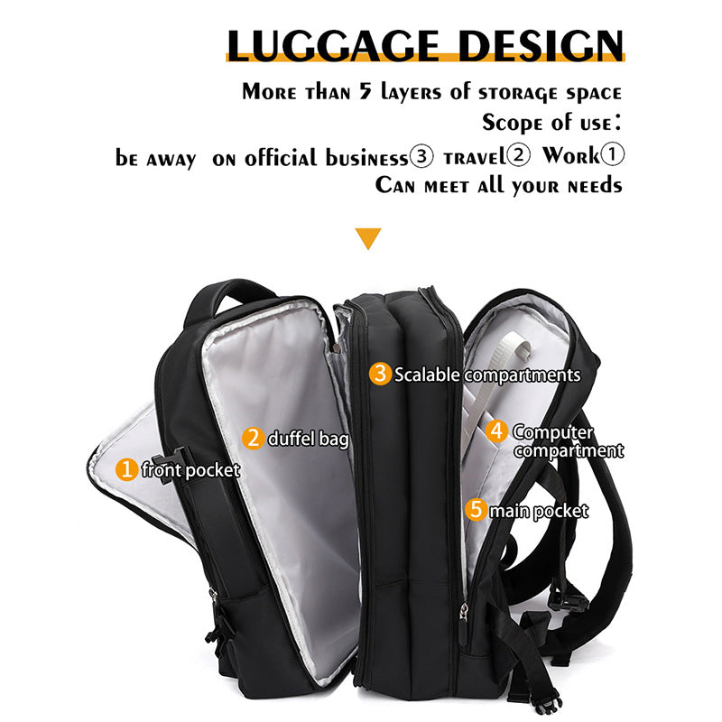 Moderner Rucksack mit Hochwertiger Organisation Brehn