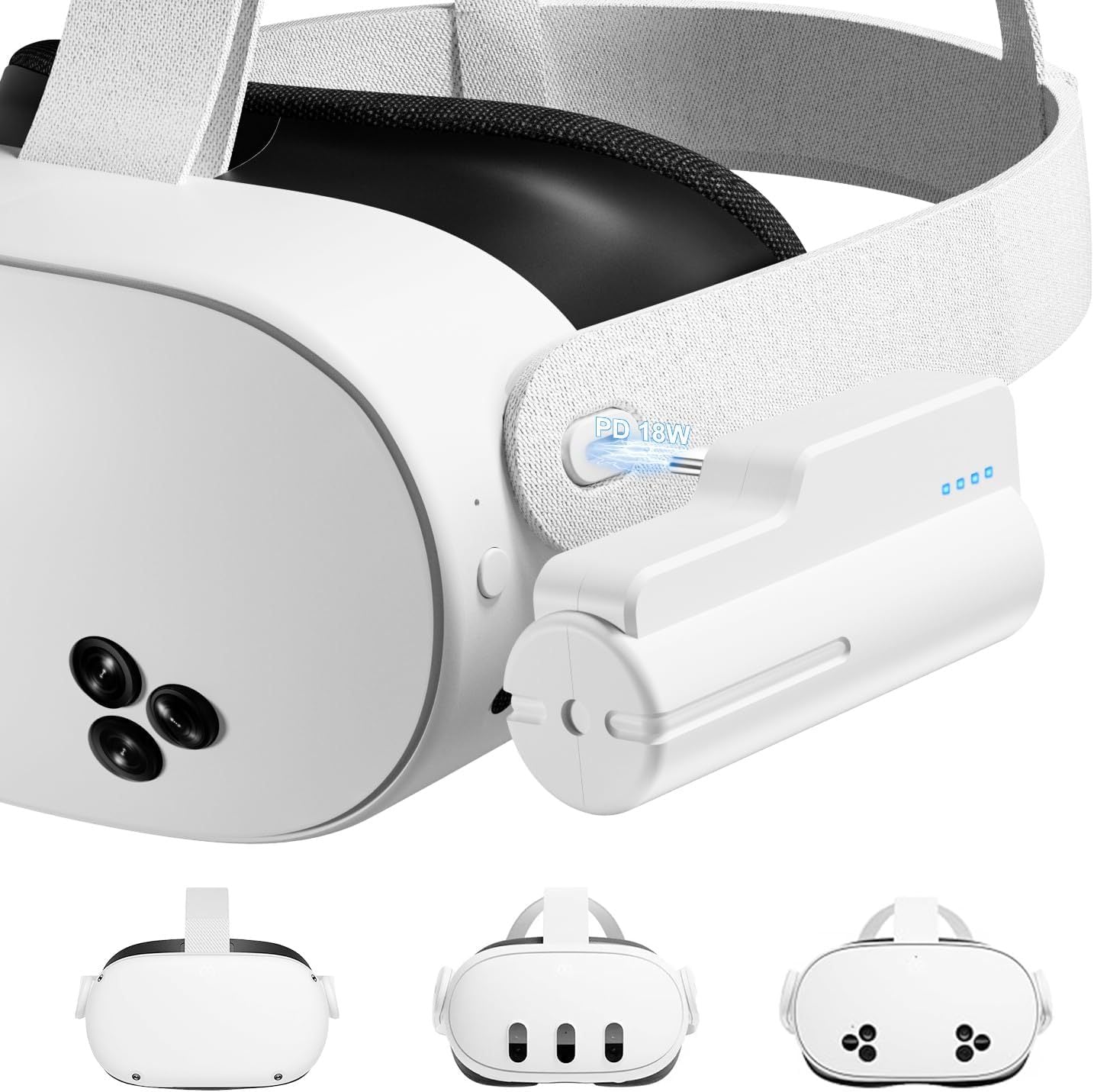 VR-Headset mit Hochleistungsakku Brehn