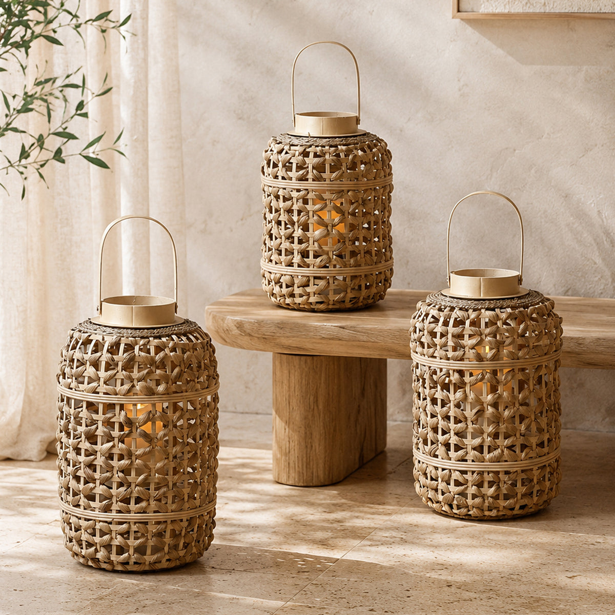 Dekorativer Rattan-Laterne Brehn