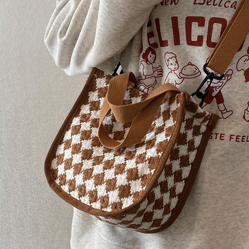 Strukturiert Gewebte Handtasche