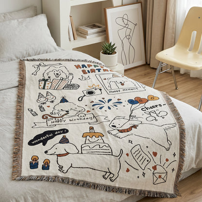 Dekorative Wurfdecke