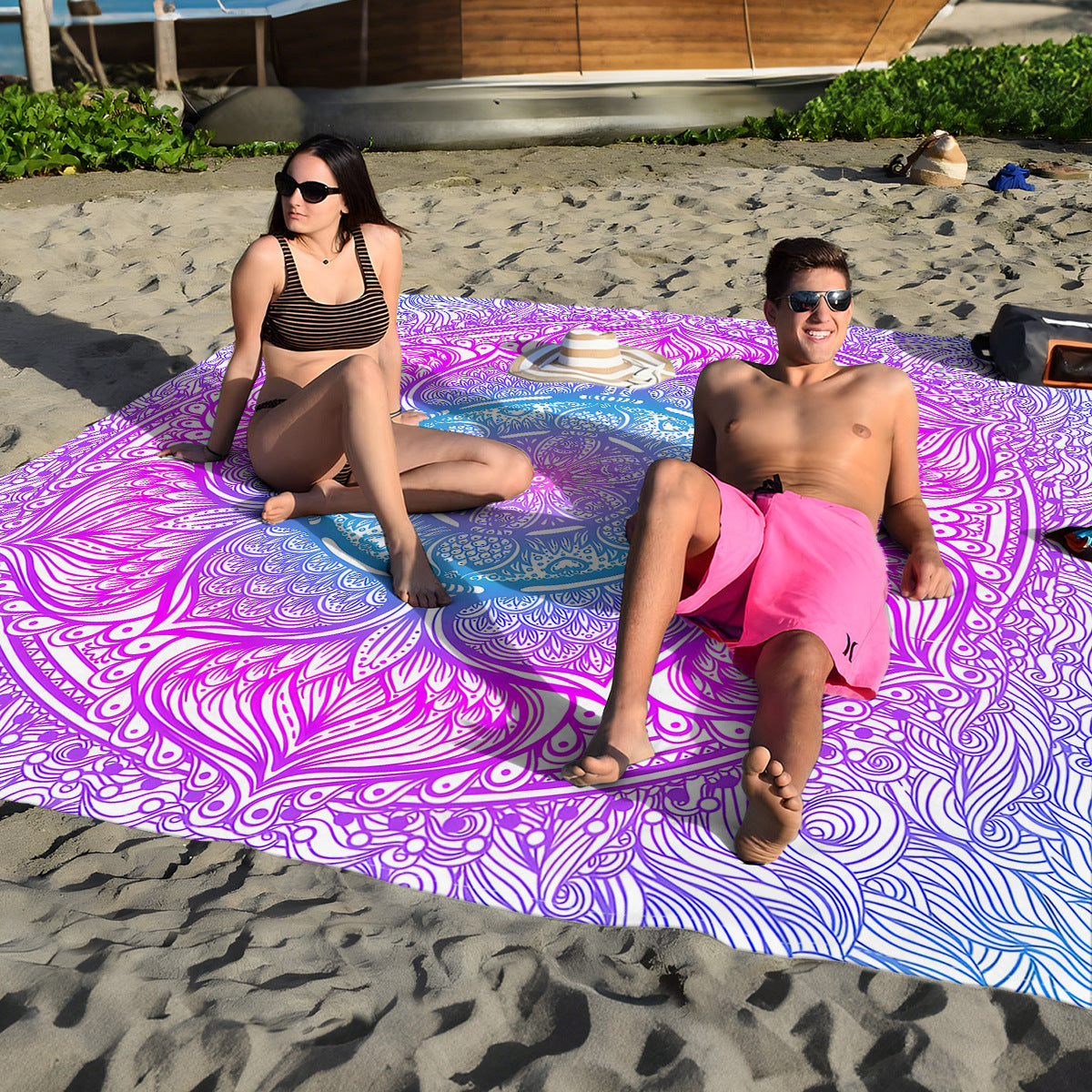 Mandala Design Strandmatte Brehn