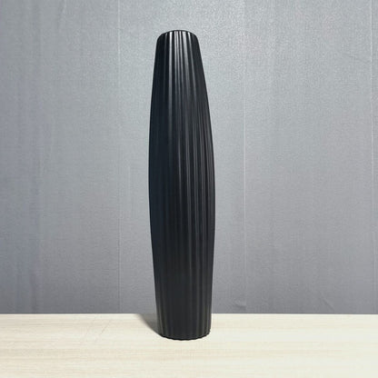 Elegante große dekorative gerippte Vase Brehn