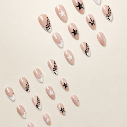 Künstlerisches Stiletto Druck-Ziegel Nageldesign