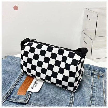 Stylische Schachbrett-Crossbody