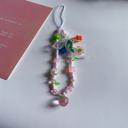 Florale Charme Perlen Telefonband Brehn