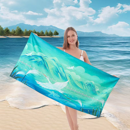 Damen Strandtuch mit maritimem Streifenmuster Brehn