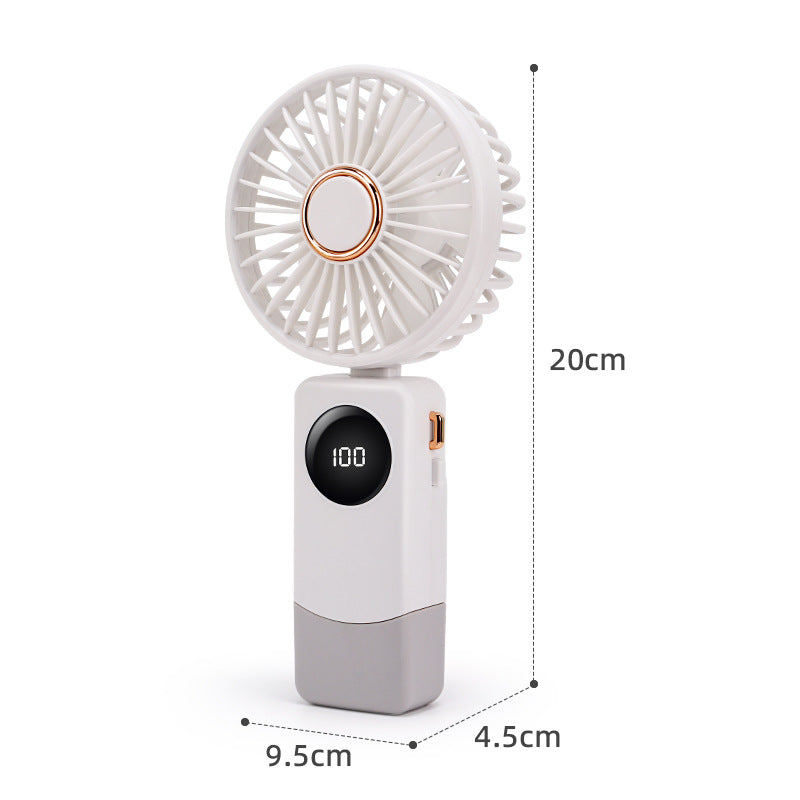 Damen tragbarer 90-Grad-Digitalventilator Brehn