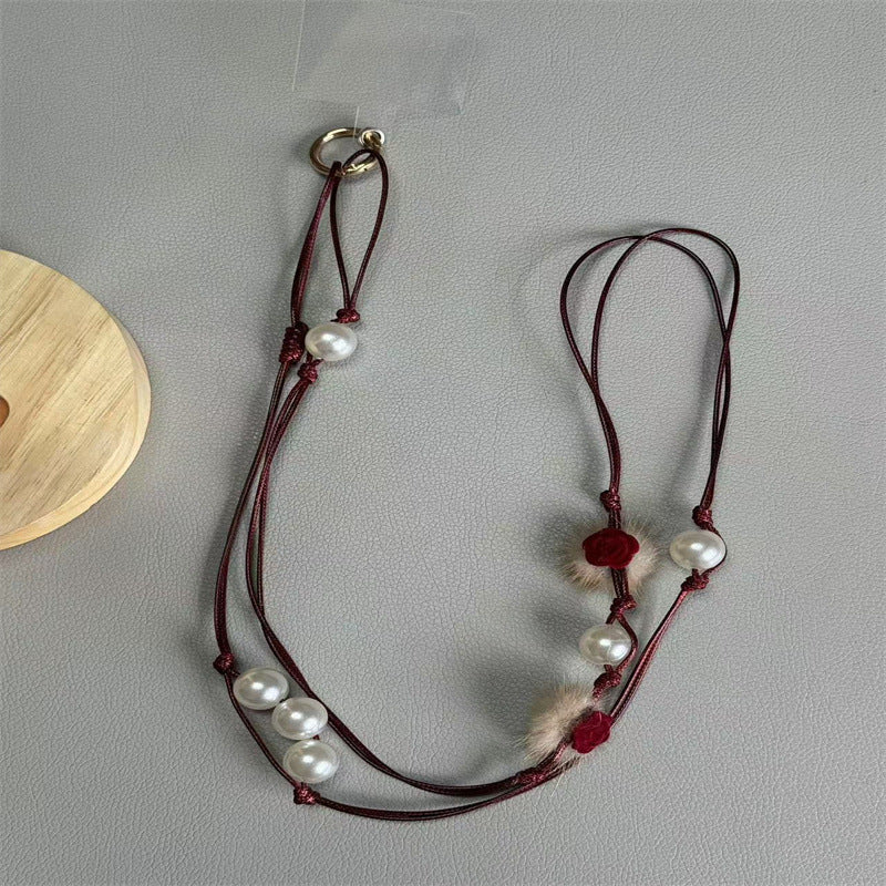 Elegante Perlen Brillenband Brehn