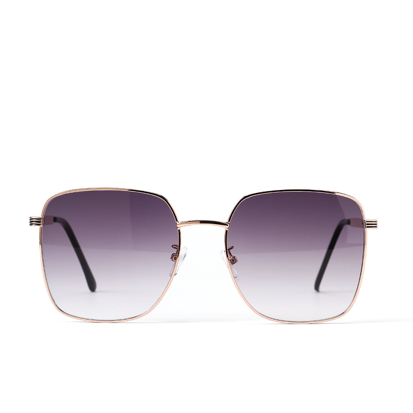 Damen quadratische Sonnenbrille mit elegantem Metallrahmen und verspiegelten Gläsern Brehn