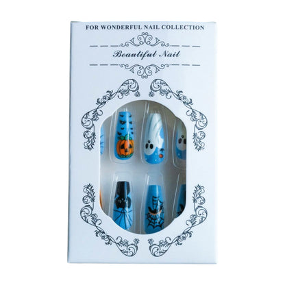 Halloween-Themen Künstlerische Press-On Nagelset Brehn