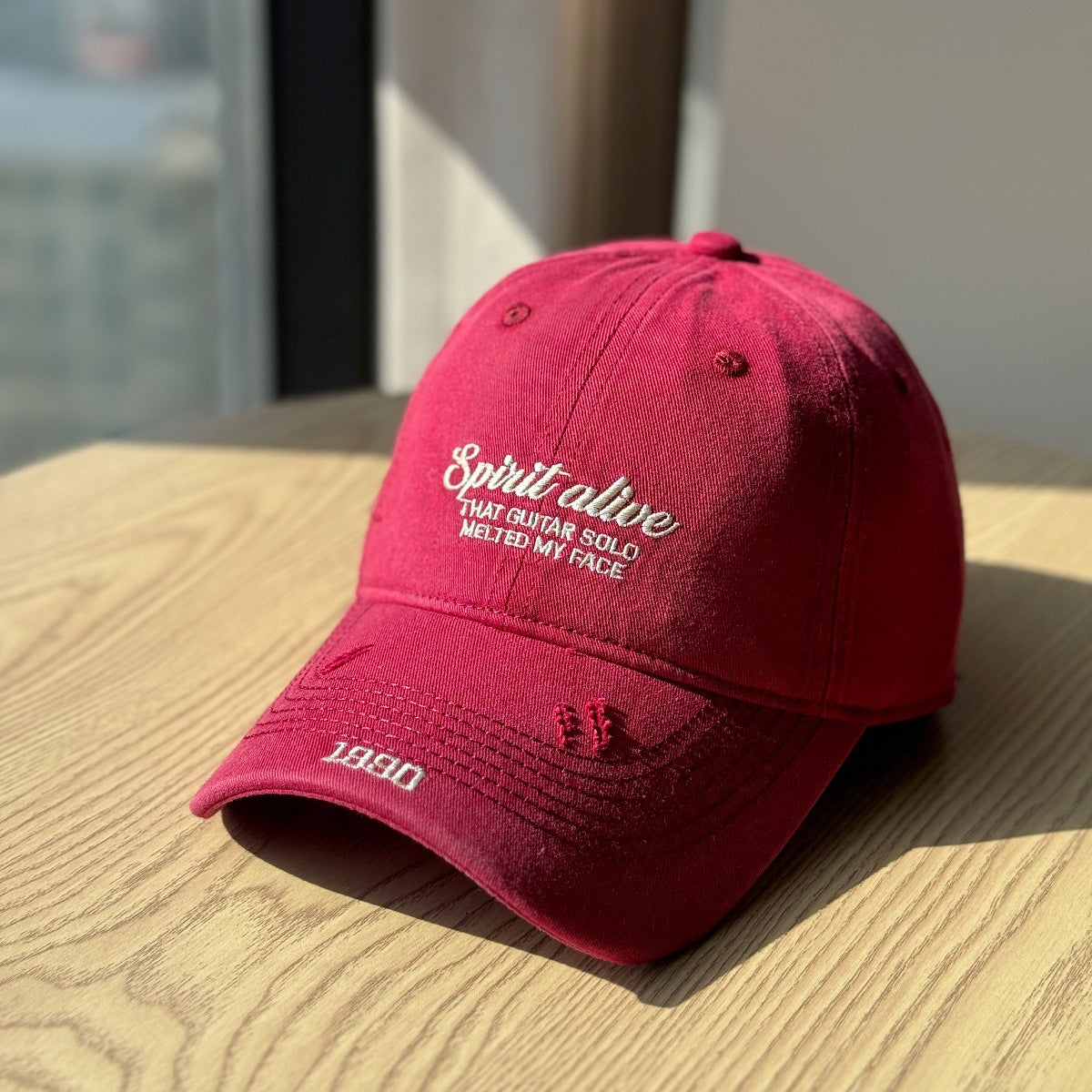 Herren Freizeit Distressed Cap Brehn