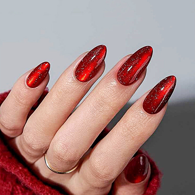 Glänzendes Gel Press-On Nagelset Brehn