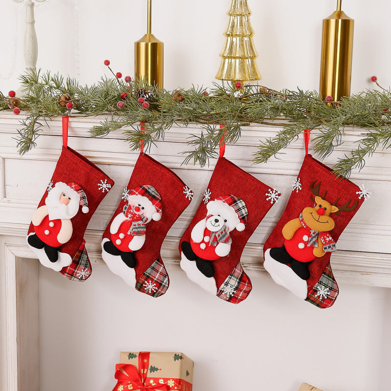 Weihnachtsstrumpf mit Rentierdesign Brehn