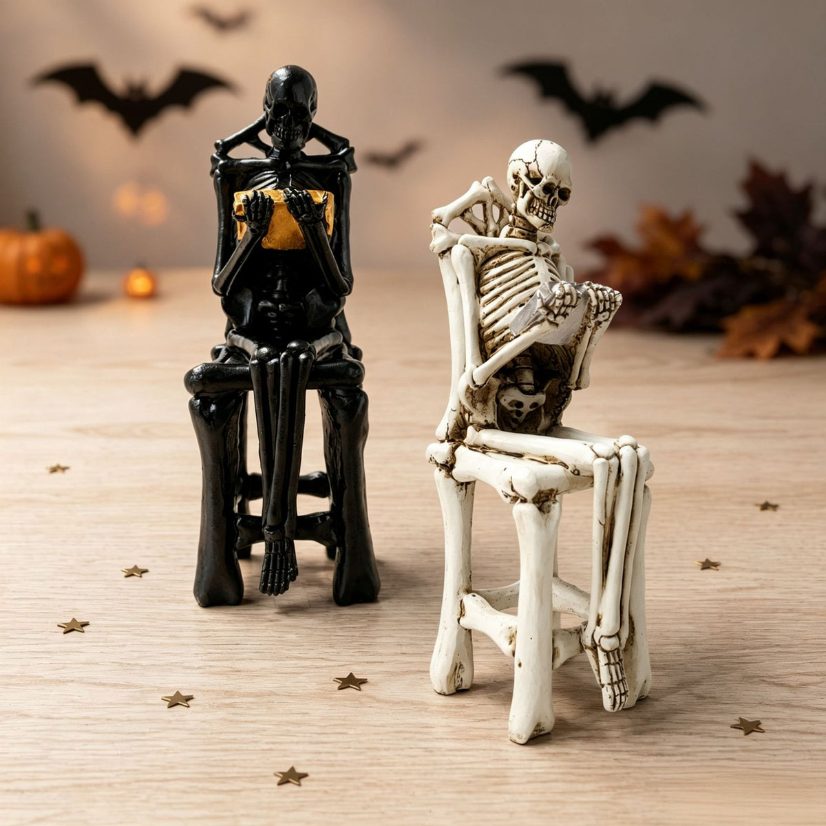 Künstlerische Skelettfigur Brehn