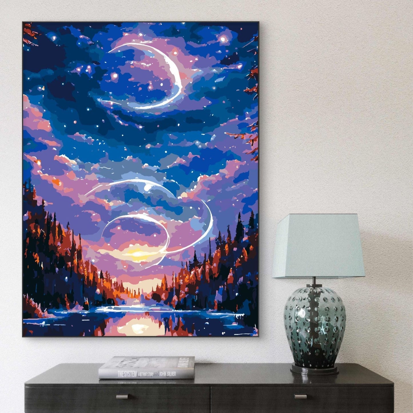 Träumerische himmlische Landschaft Leinwand Kunst Brehn