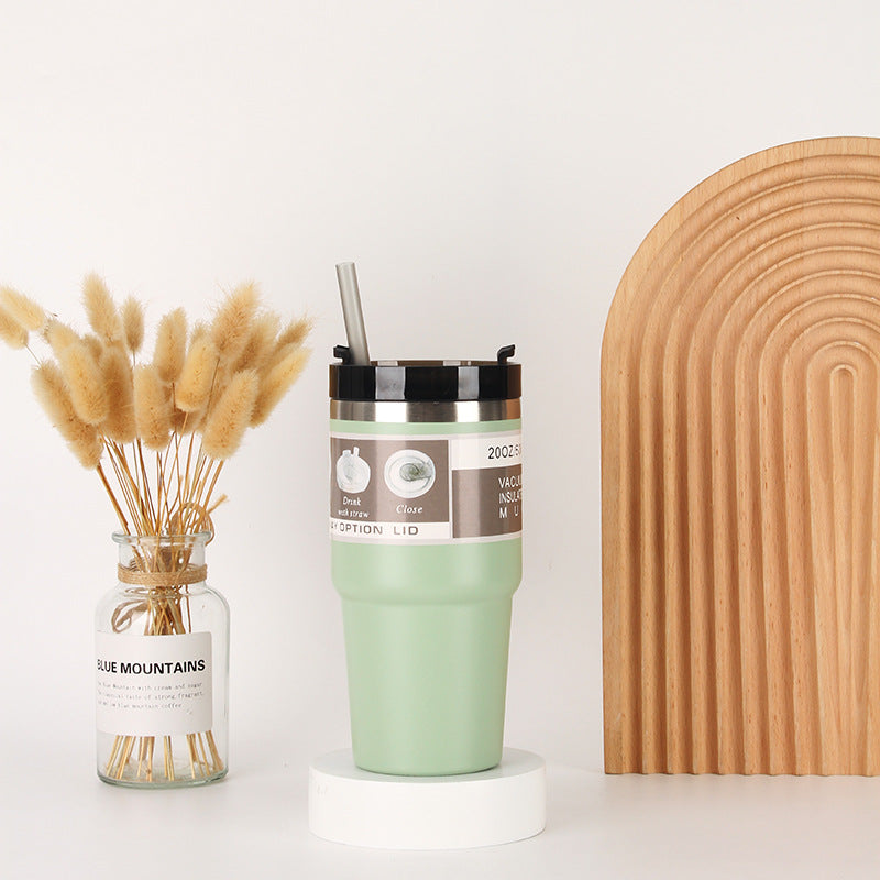 Unisex Isolierter Trinkbecher mit integriertem Strohhalm Brehn