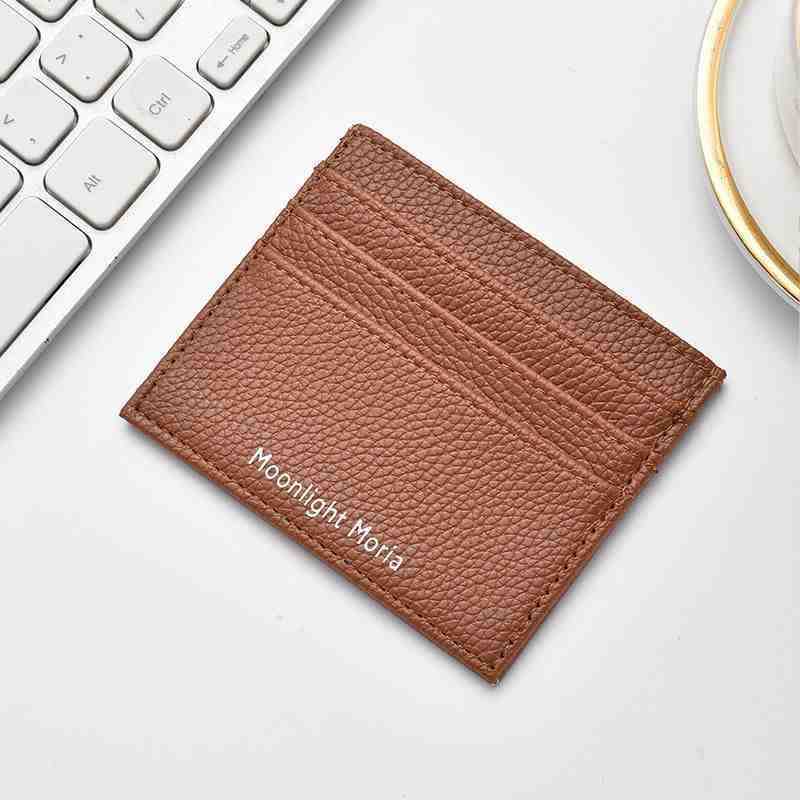 Minimalistischer Lederkartenhalter