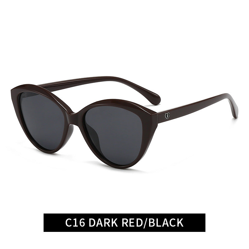 Damen Cat-Eye Sonnenbrille mit modischem und robustem Rahmen Brehn