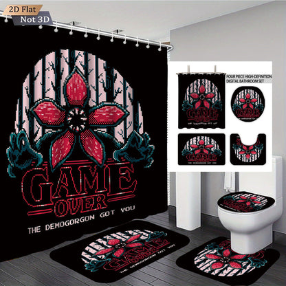 Stranger Things Abenteuer-Themen Digitales Badezimmer-Set Brehn