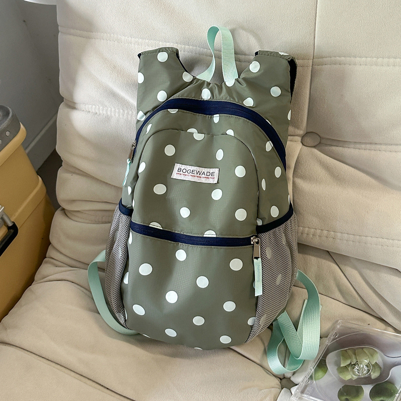 Leichte Polka-Dot-Casual-Rucksack