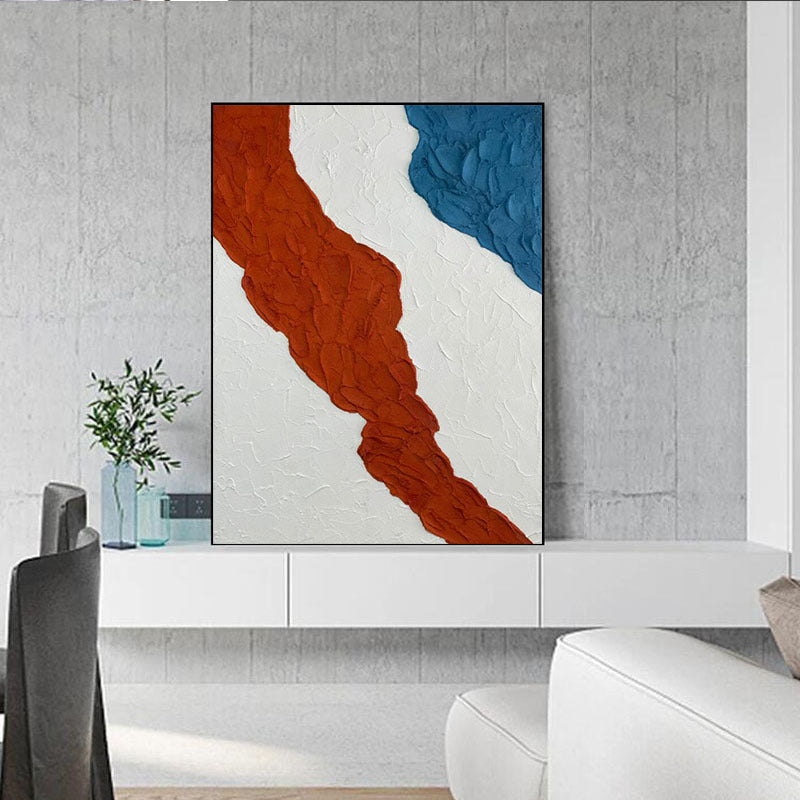 Moderne abstrakte texturierte Leinwandkunst