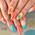 Vibrantes Künstlerisches Press-On Nagelset Brehn